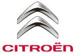 Citroën logo featuring two upward-facing chevrons above the brand name in red.