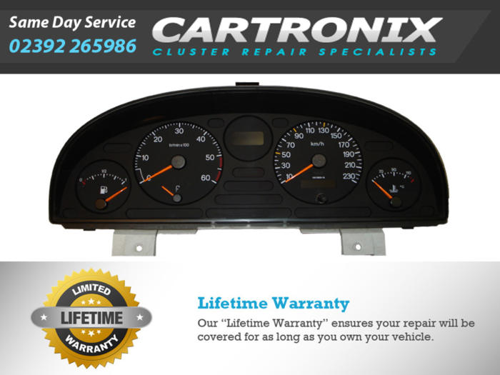 Instrument cluster dashboard for Citroen Dispatch with speedometer and fuel gauge.