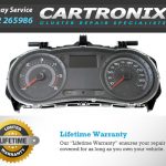 Renault Clio 3 instrument cluster dashboard with speedometer and tachometer, measuring 3-inch.