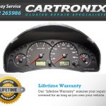 Instrument cluster dashboard for Ford Transit Connect with speedometer and RPM gauge from Cartronix.