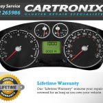 Instrument cluster for Ford Transit MK7 featuring a 7-inch display and various gauges.