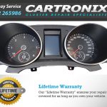 VW Golf 6 instrument cluster dash with speedometer and tachometer, measuring 6-inch.