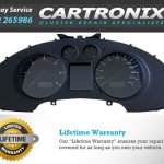 Instrument cluster dashboard for Seat Ibiza 3 with speedometer and fuel gauge displays.