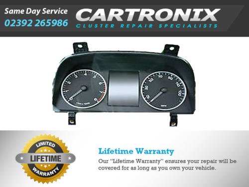 4-inch instrument dash cluster for Land Rover Discovery 4 with speedometer and tachometer gauges.