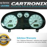 Instrument cluster dashboard for Seat Leon 1 with speedometer and gauges, measuring 1-inch.