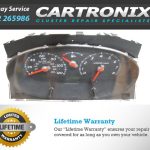 Nissan Micra dashboard instrument cluster with speedometer and tachometer gauges.