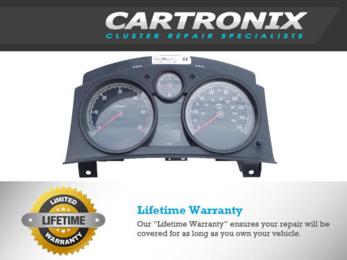 Vauxhall Astra instrument cluster dashboard with speedometer and gauges for vehicle monitoring.