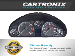 Peugeot 407 instrument cluster with speedometer, tachometer, and LCD display for dashboard repair.