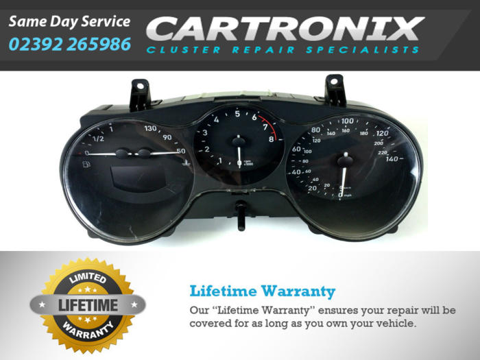 Instrument cluster dashboard for Seat Altea with speedometer, fuel gauge, and warning lights.